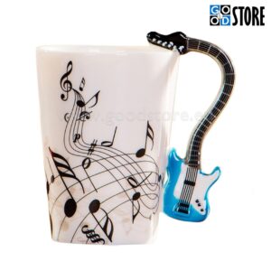Tass, kitarrikujulise sangaga, keraamiline, stiilne