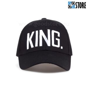 "KING" tikandiga nokatsmüts, must