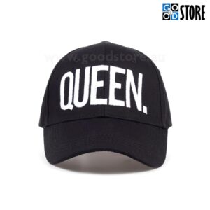 "QUEEN" tikandiga nokatsmüts, must