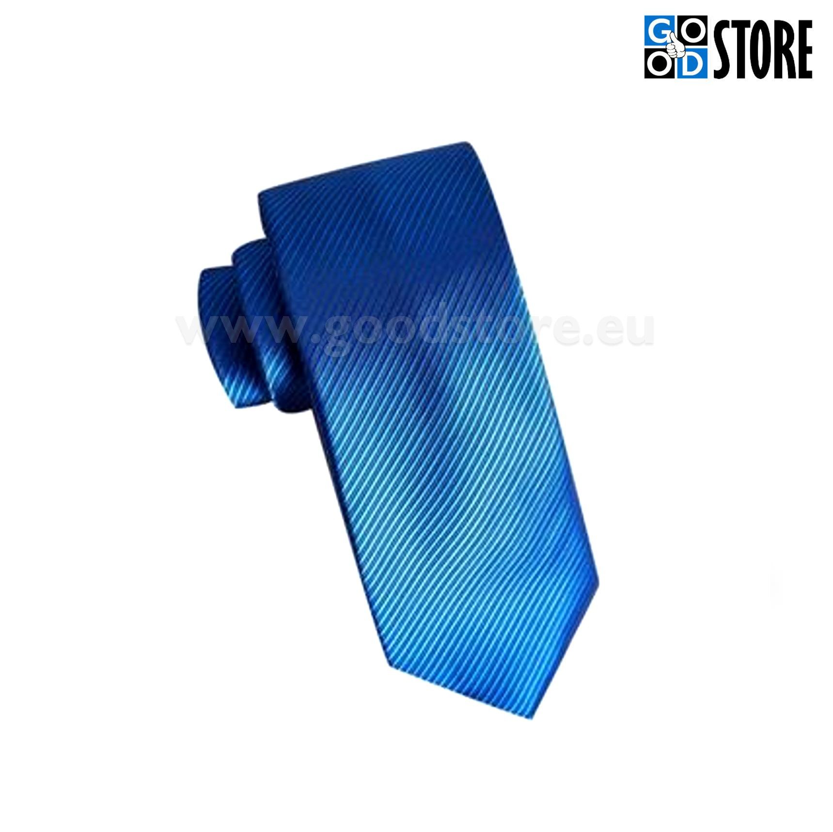 Luksuslik lipsu komplekt, mansetinööpide ja rinnarätikuga, sinine