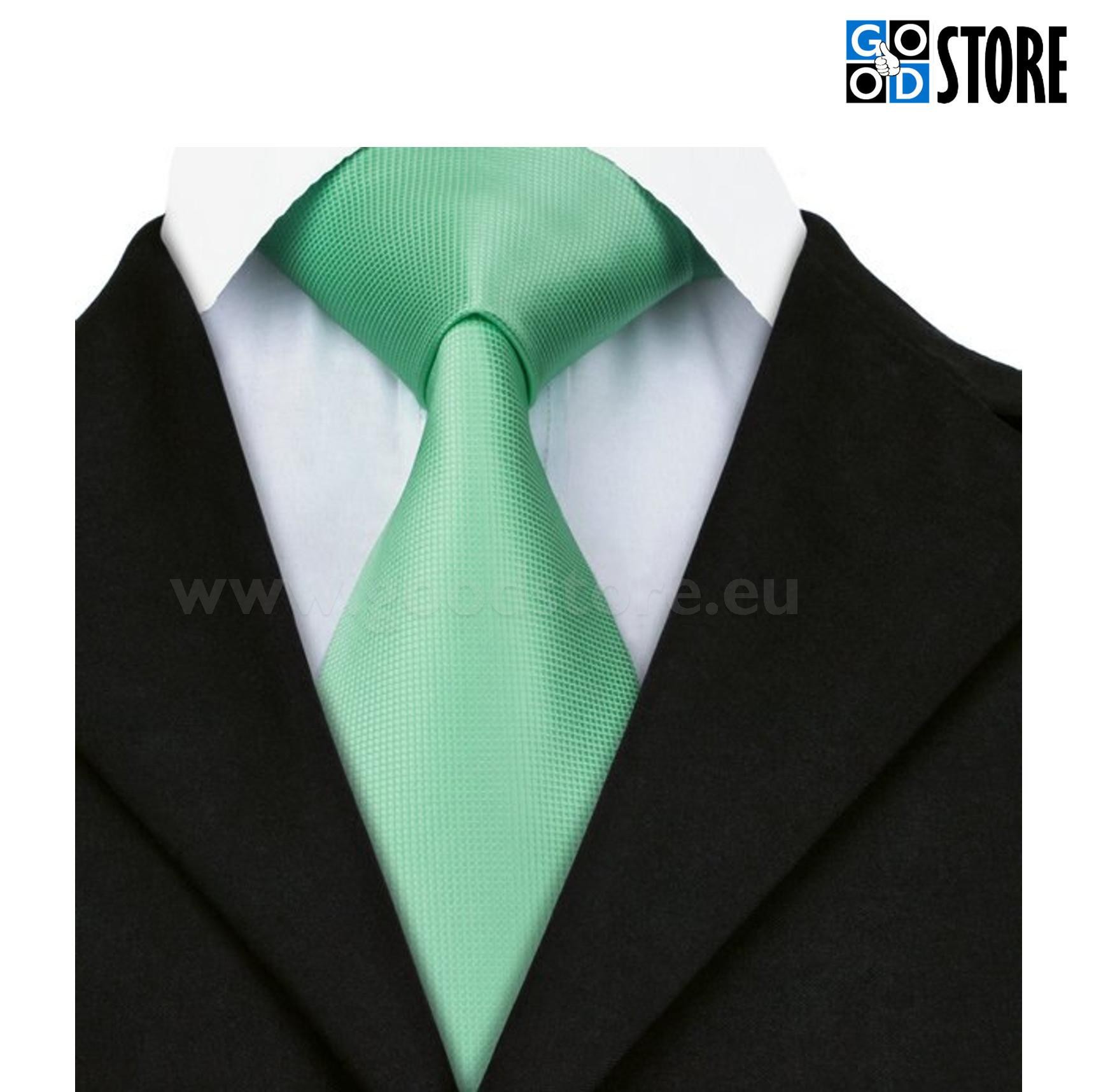 Luksuslik seotava lipsu komplekt, helkiv värske roheline