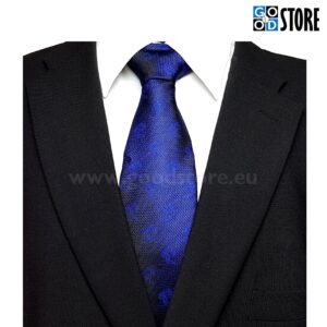 Eksklusiivne seotav lips kinkekarbis, "Seitse ööd" palmidega, tumesinine