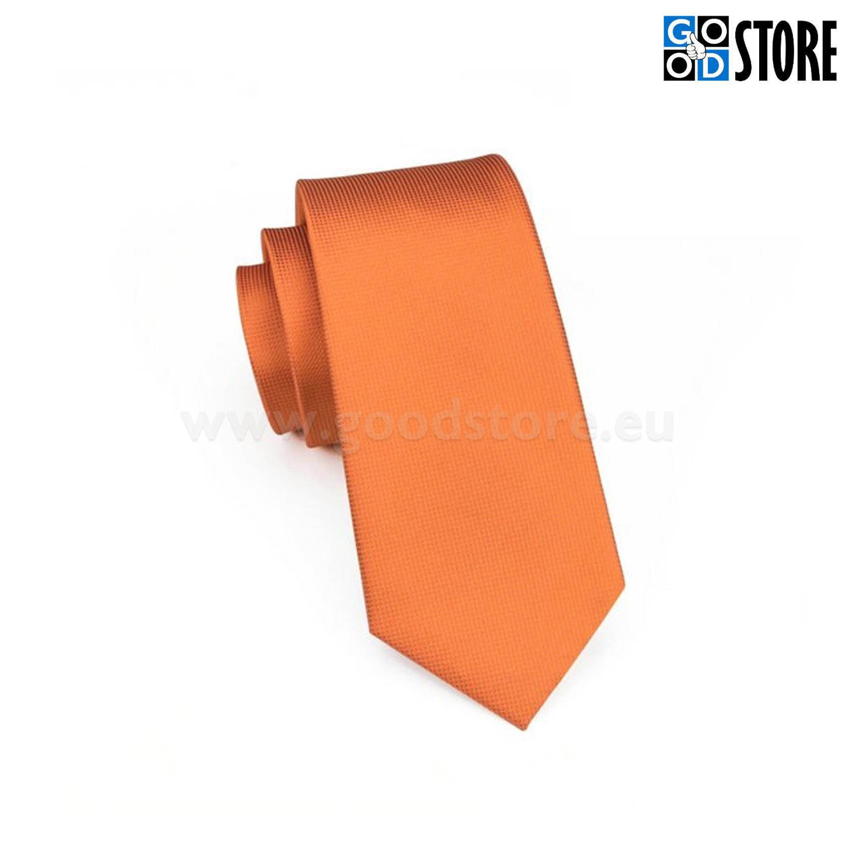 Luksuslik seotava lipsu komplekt, kergelt helkiv oranž