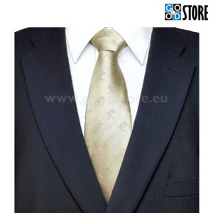 Eksklusiivne seotav lips kinkekarbis, "Kuus päeva..." palmisaarekesega, beež