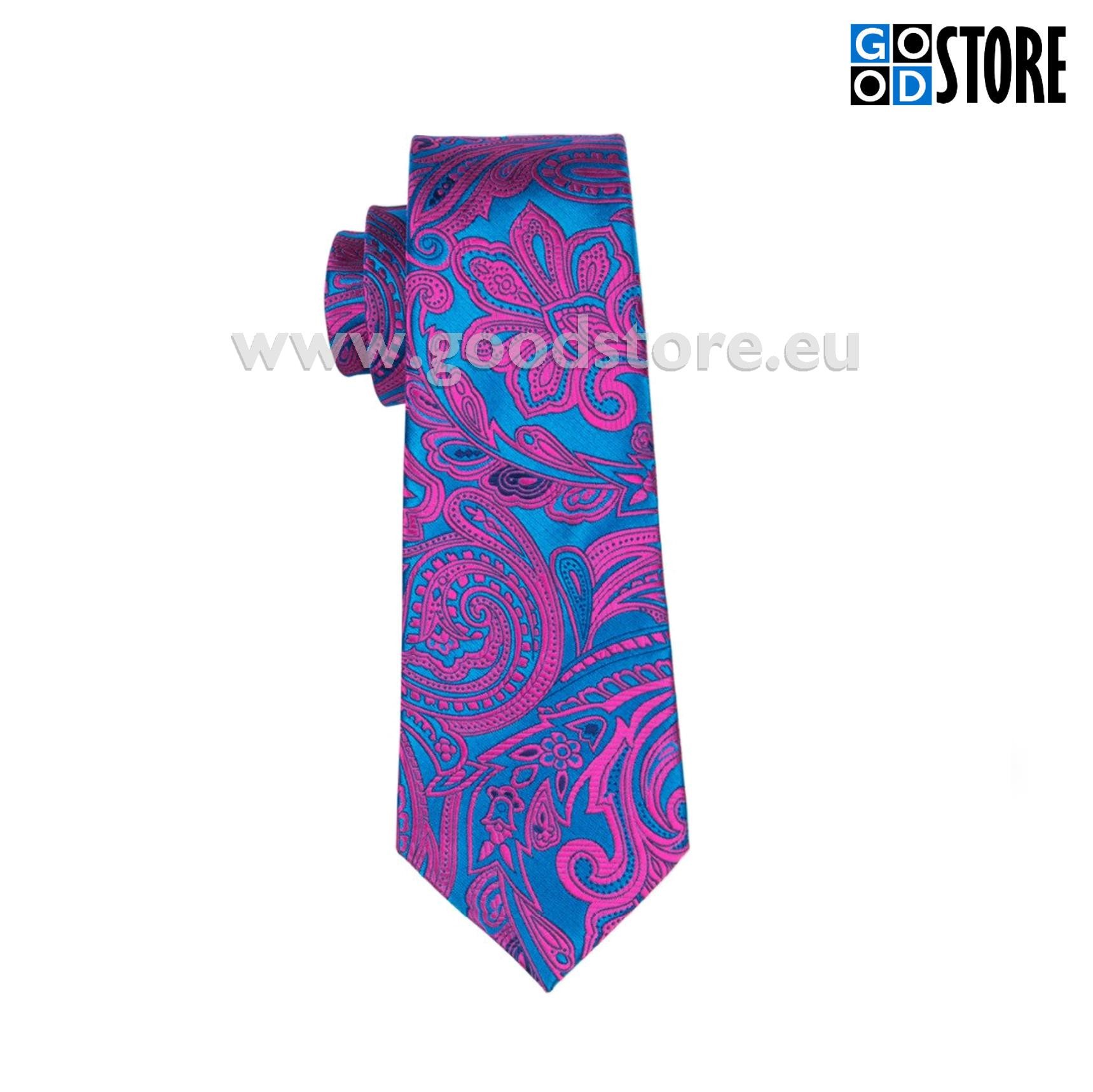 Stiilne ja moodne lipsu komplekt mansetinööpide ning rinnataskurätikuga, rõõmsates värvides