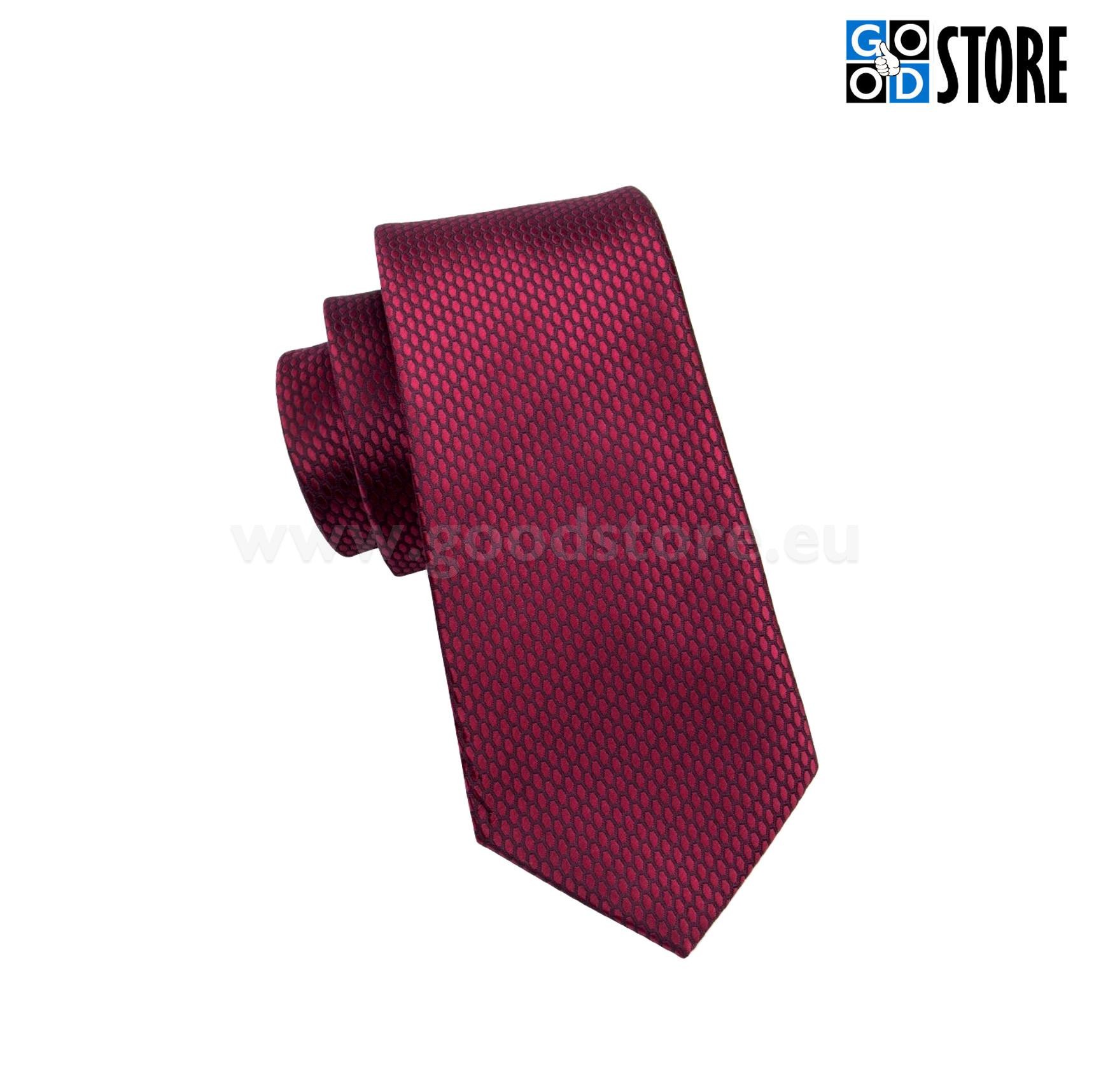 Seotava lipsu luksuslik komplekt mansetinööpide ja rinnataskurätikuga, veini tumepunane