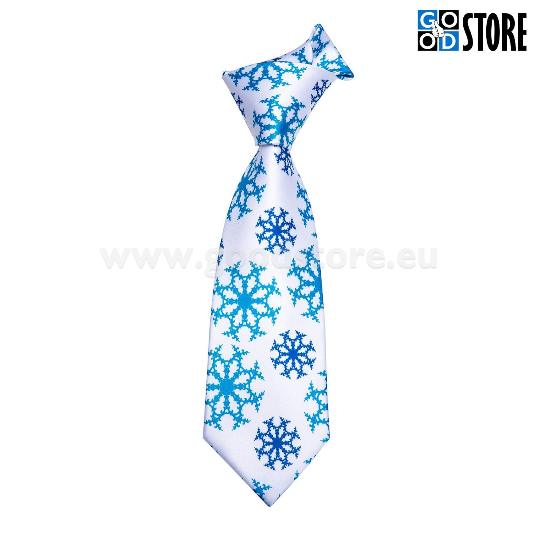 Valge seotava lipsu komplekt, lumehelvestega