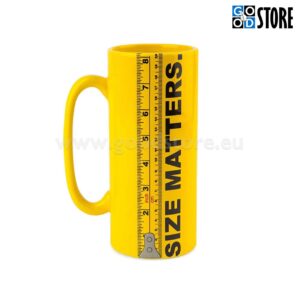 Tass, "Size Matters" sanga ja tollipulgaga, keraamiline, stiilne