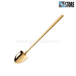 Teelusikas, pika varrega labidas, kuldne