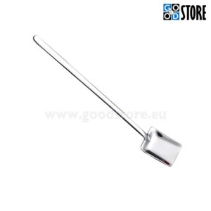 Teelusikas, pika varrega labidas, hõbedane