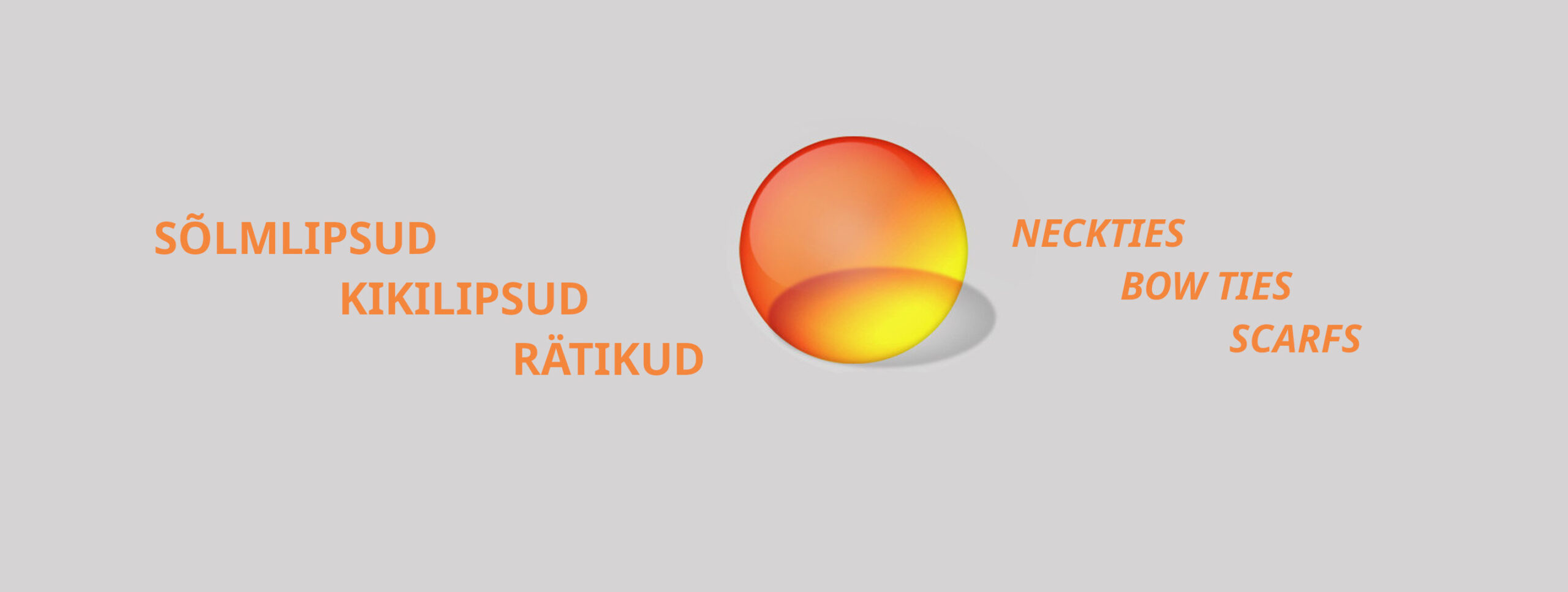 Lipsud, Naiste Rätikud Orange slider GoodStore Neckties