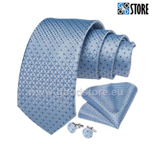 Elegantne lipsu komlekt, N7014 hallikas-sinine-GoodStore