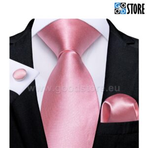 Esinduslik lipsu komlekt, N-7864-soliidne-roosa-GoodStore