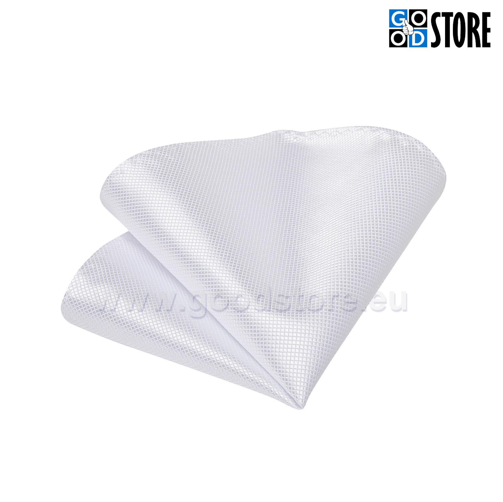 Esinduslik lipsu komlekt, N0341-soliidne-valge-GoodStore