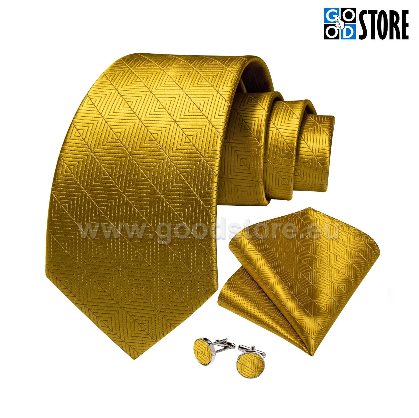 Luksuslik lipsu komlekt, N-7757-särav-kuldne-GoodStore