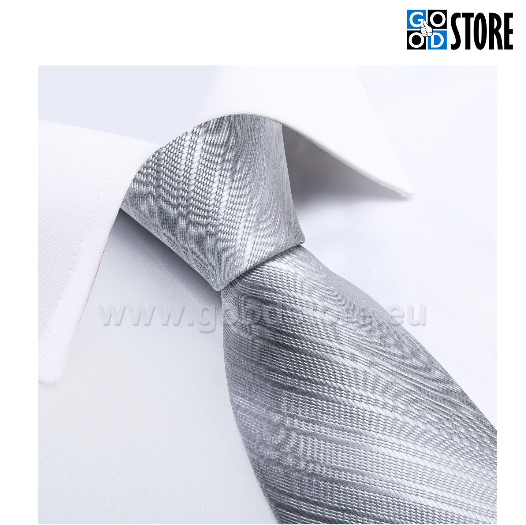 Luksuslik lipsu komlekt, N7286 hõbehall-GoodStore