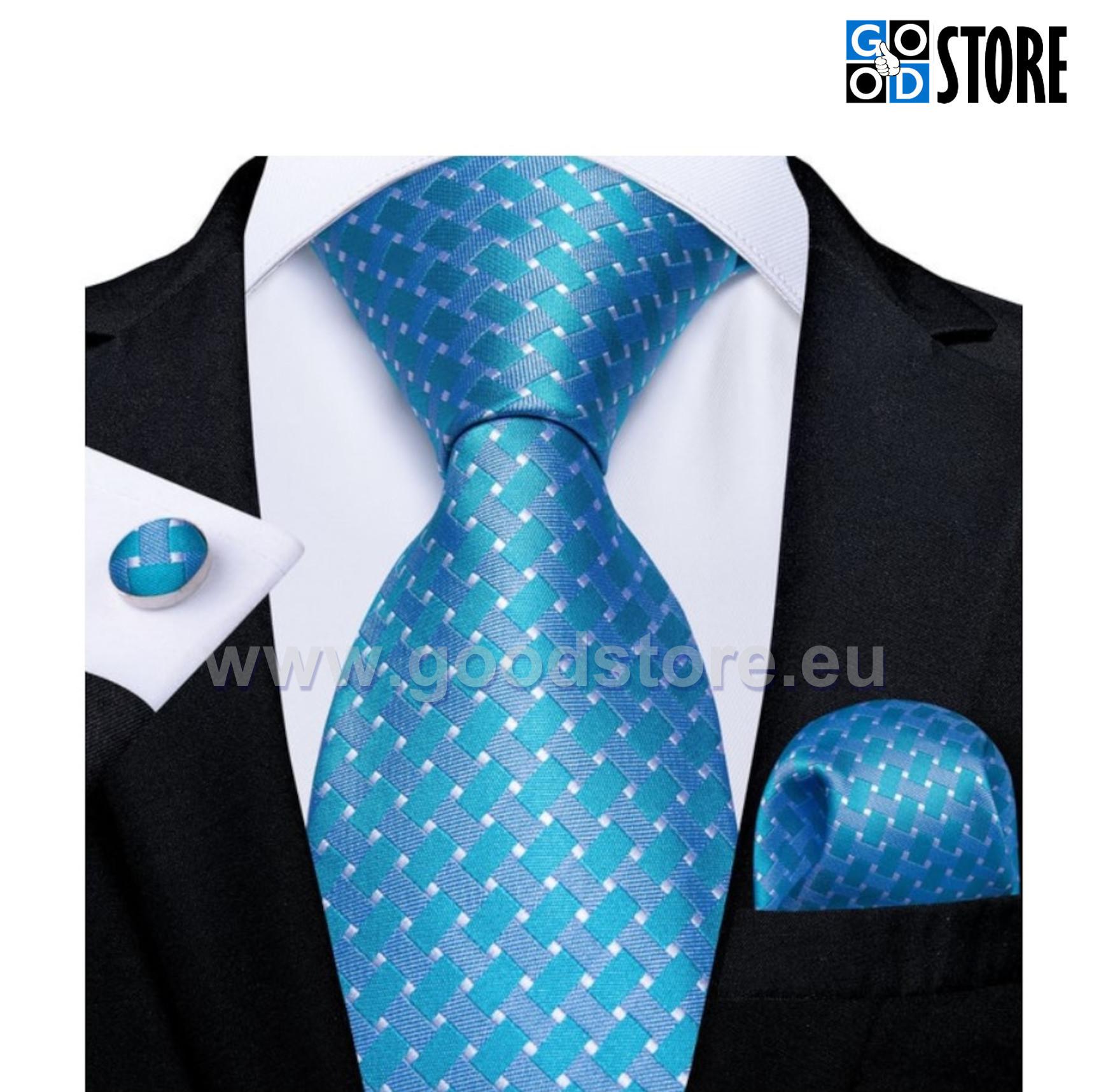 The Set of Necktie, N7164 Light Blue-GoodStore