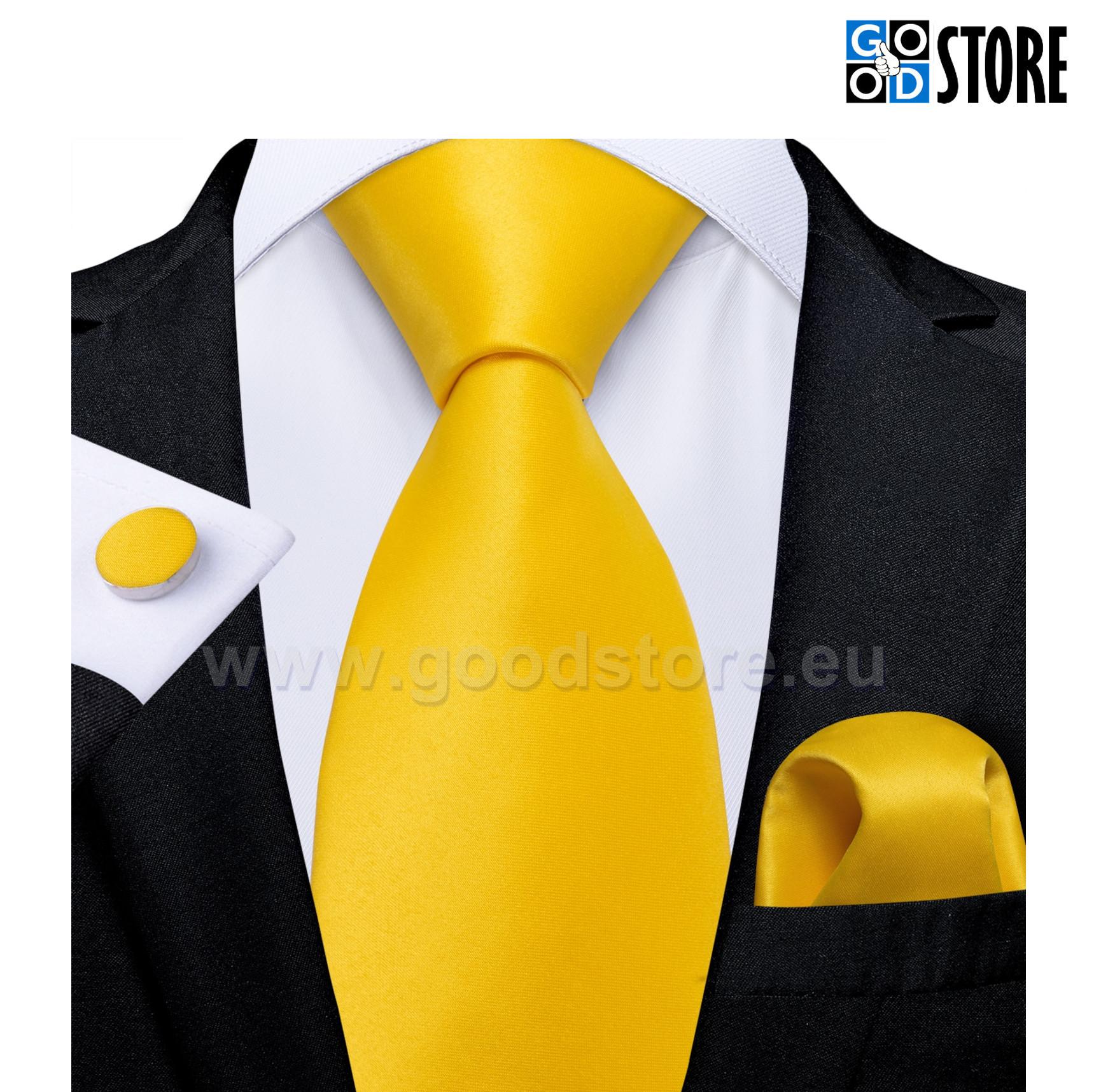 The Set of Necktie, N7828 ilus kollane-GoodStore