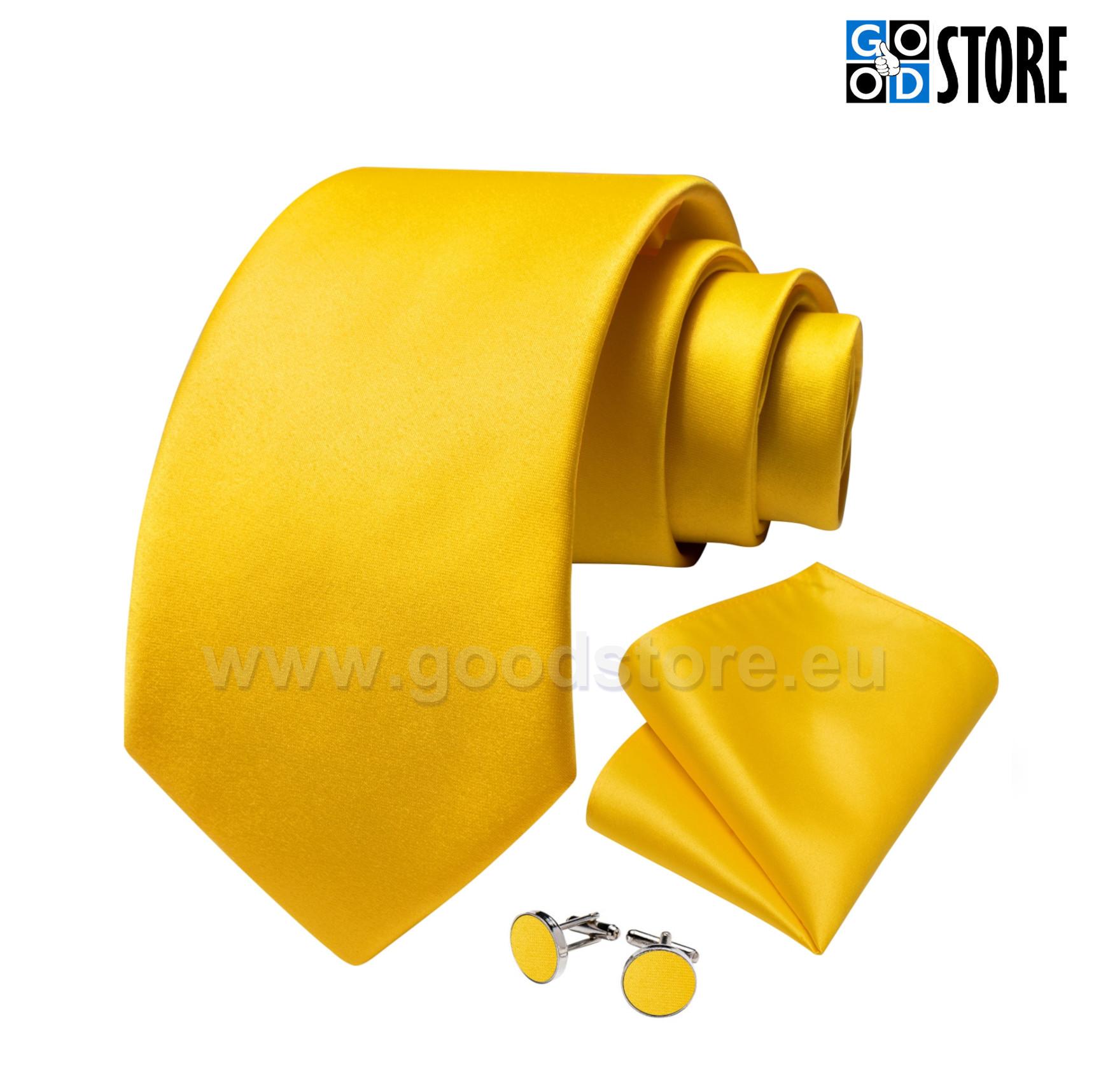 The Set of Necktie, N7828 kirgas kollane-GoodStore