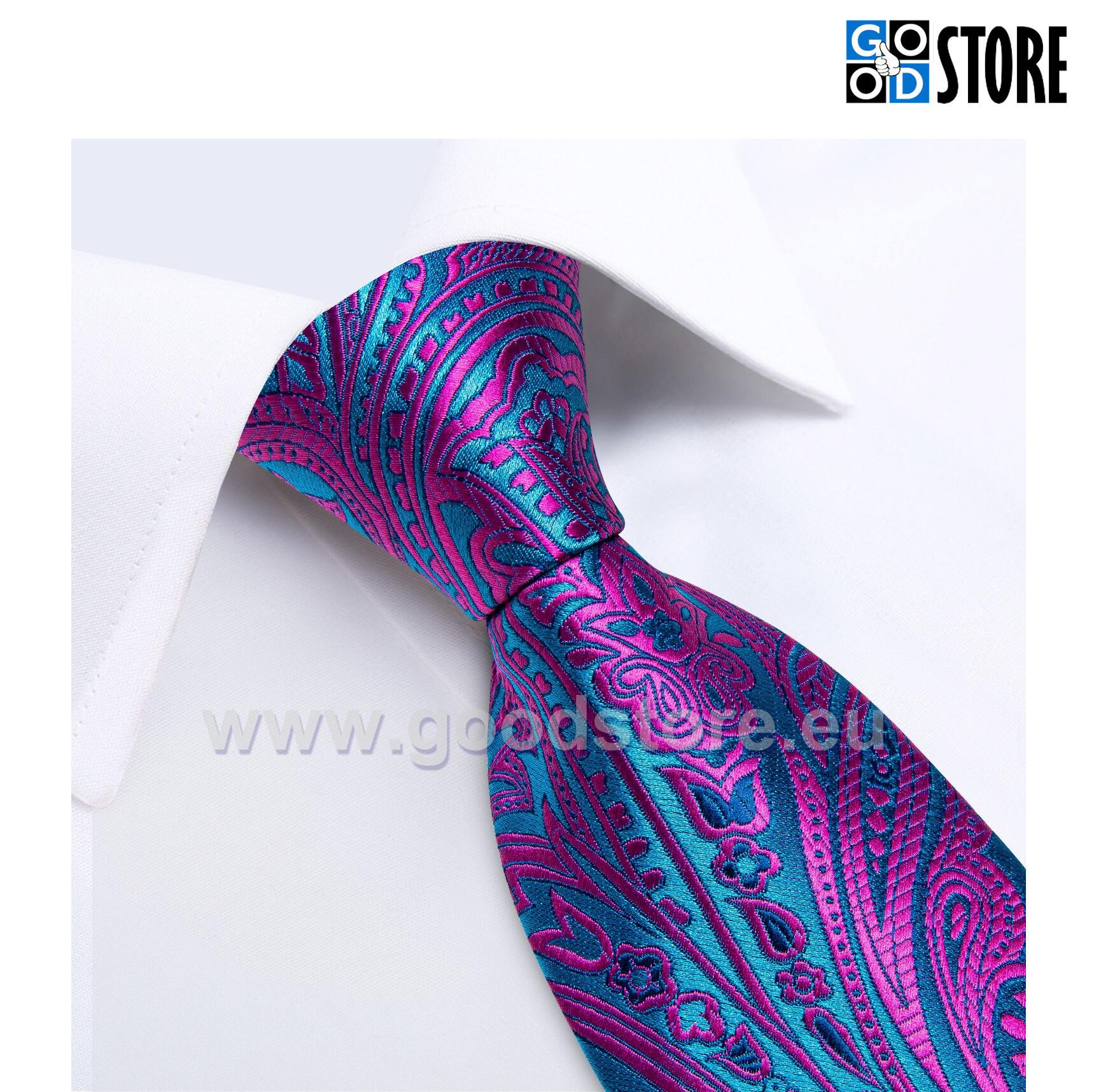 Luksuslik lipsu komlekt, N1622-sinine-fuksia GoodStore