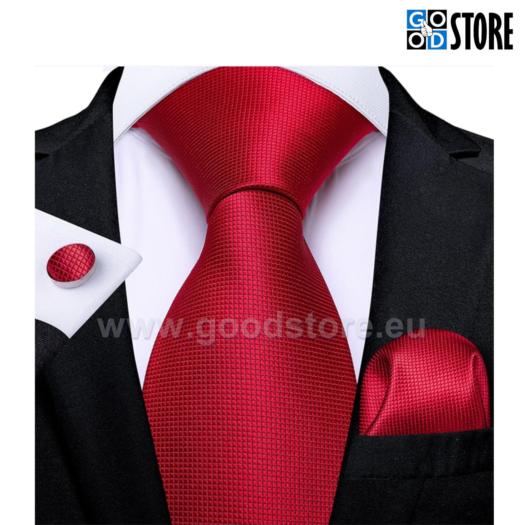 Wow kui ilus lipsu komlekt, N-0206-punane-GoodStore