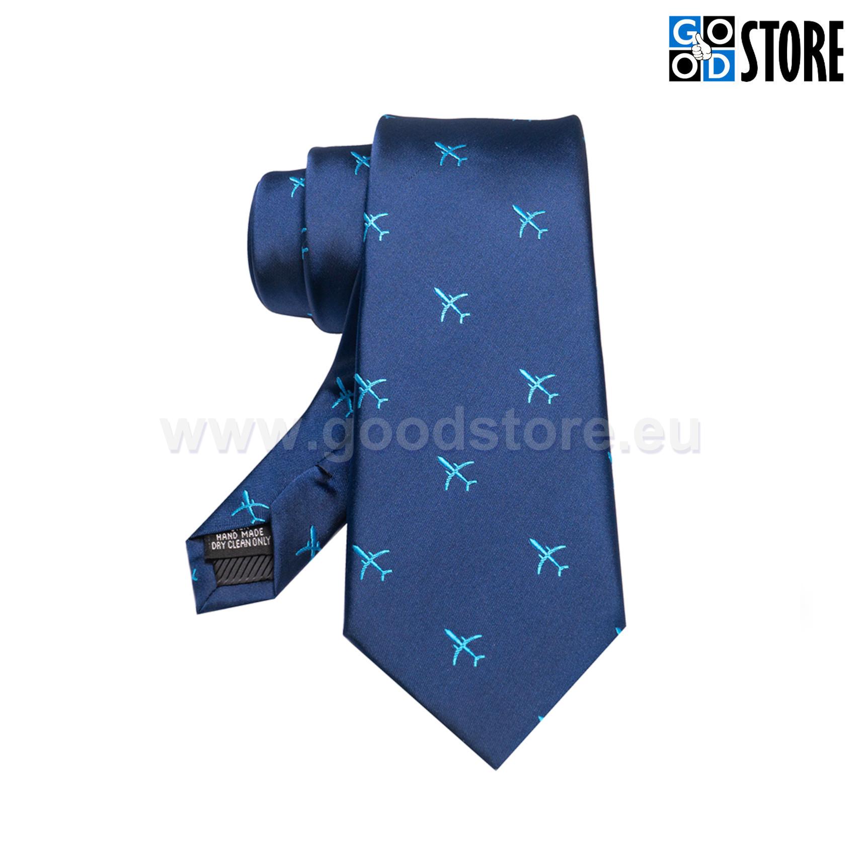 Tikitud lennukitega vabaaja või vormilips, tumesinine