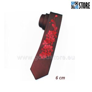 Tikandiga kitsas vabaaja ja pidulips, mustjaspunane JH000062