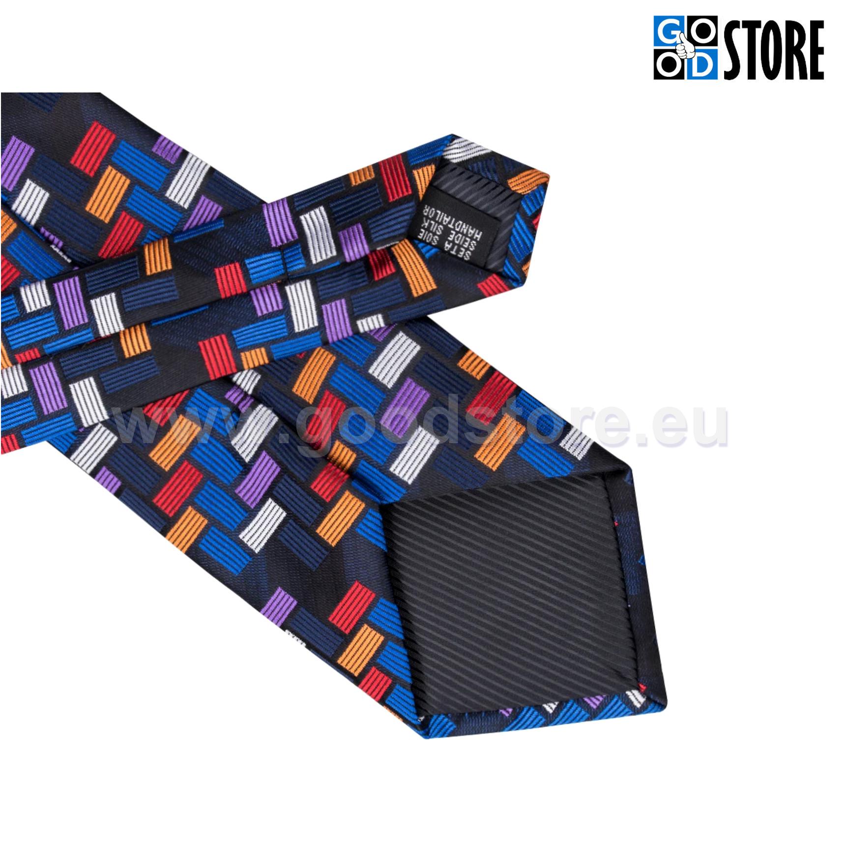 Pidulik Värvilise Tetrise mustriga mustriga lipsu komplekt