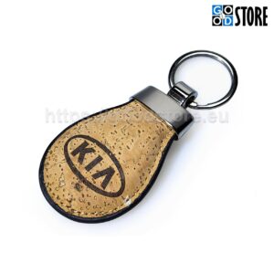 Võtmehoidja looduslikust korgist KIA Logoga