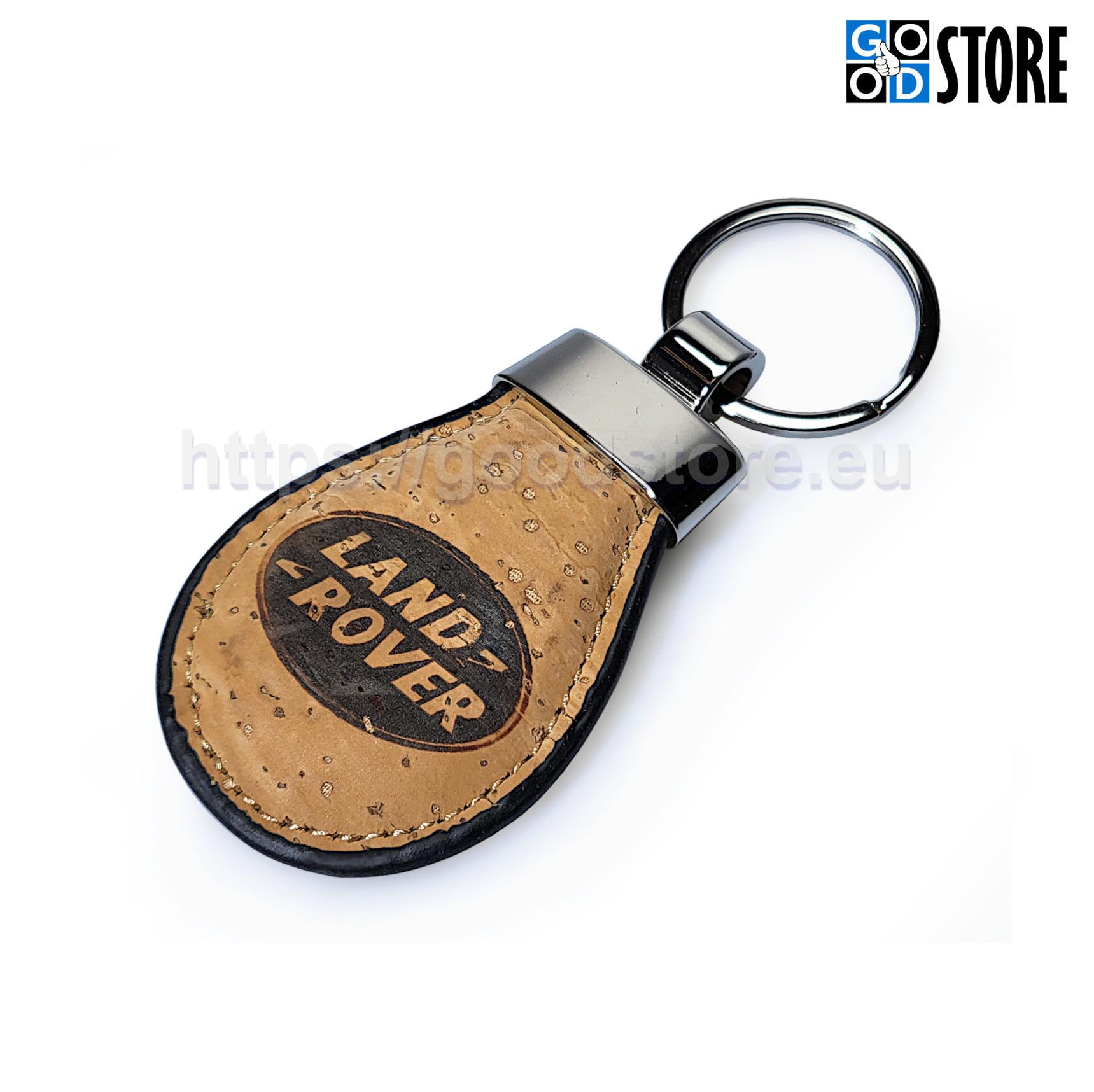 Võtmehoidja looduslikust korgist Land Rover Logoga