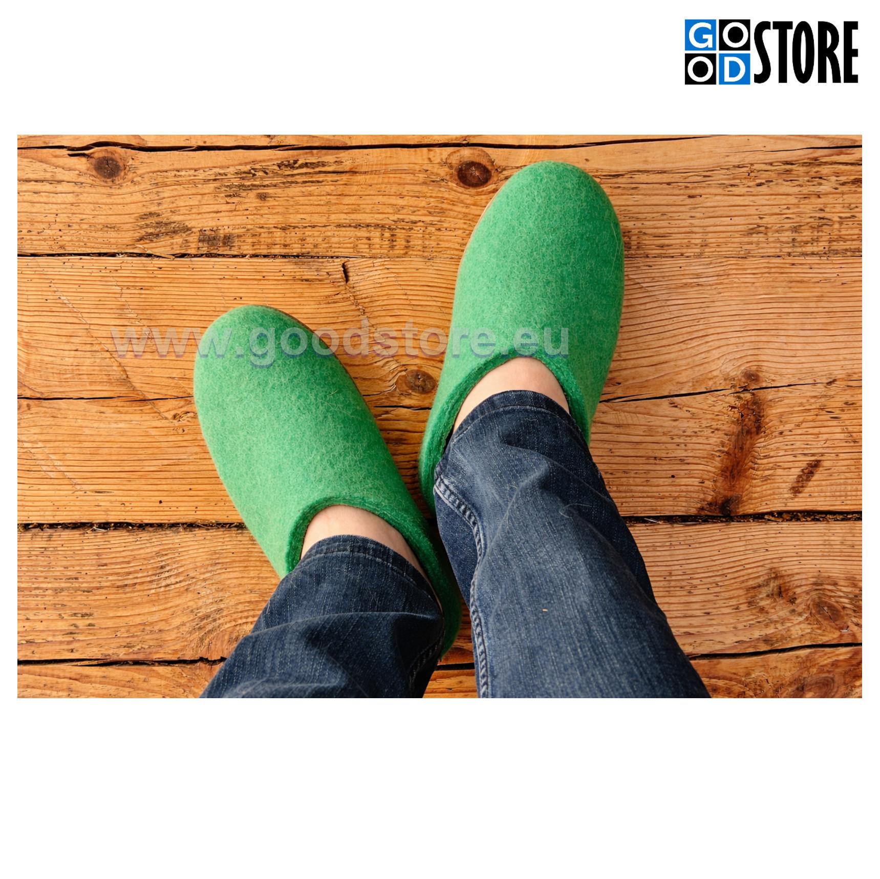 Viltsussid kummitallaga rohelised suurus EU Nr. 35-47